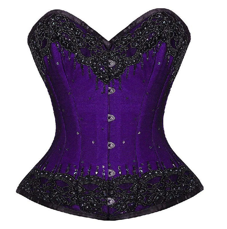 Millie Overbust Corset With Lace Overlay