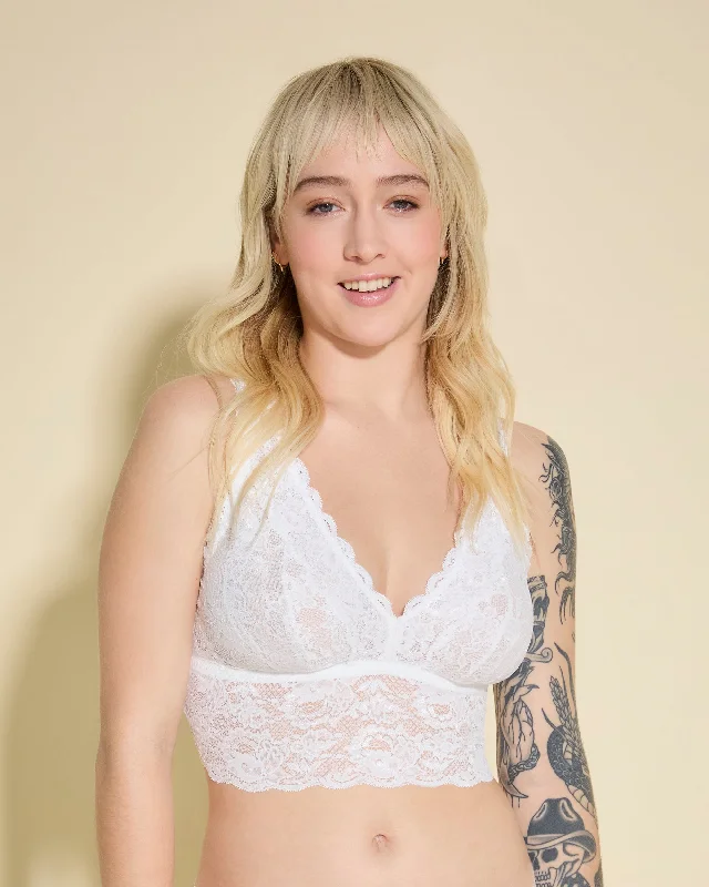 Bralette Alta Con Scollatura Profonda