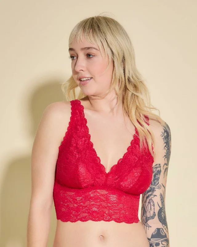 Bralette Alta Con Scollatura Profonda