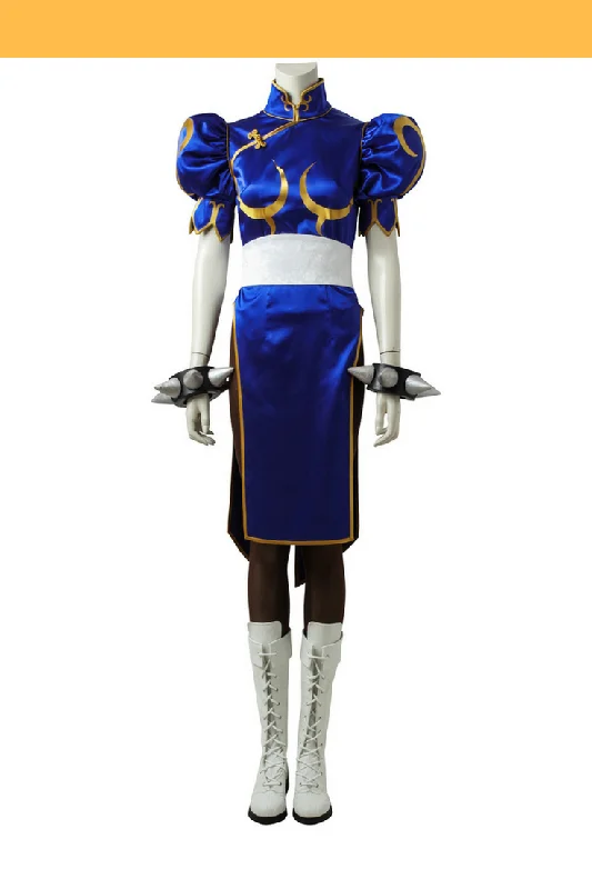 Street Fighter Chun Li Navy Blue Cosplay Costume