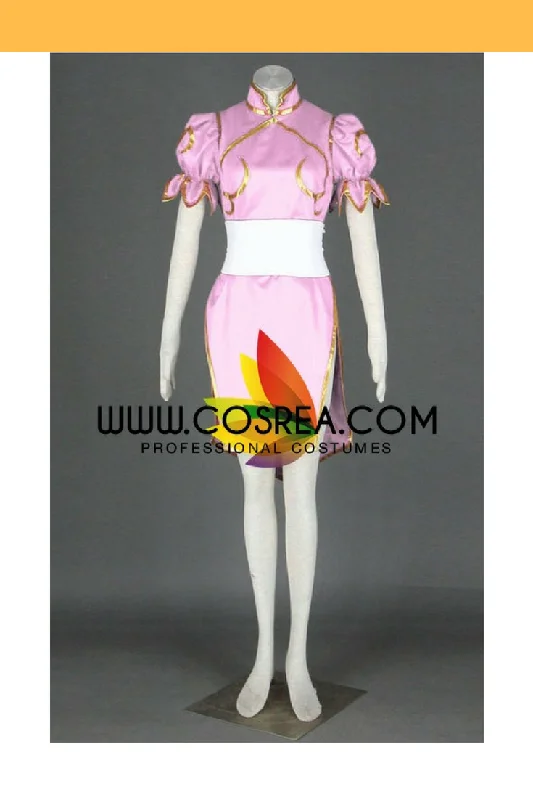 Street Fighter Chun Li Pink Cosplay Costume