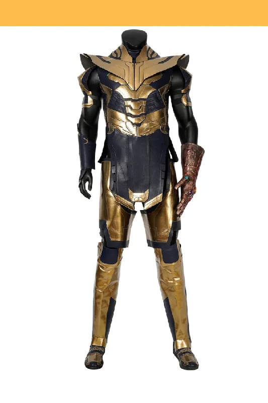 Thanos Infinity War Metallic PU Leather Cosplay Costume