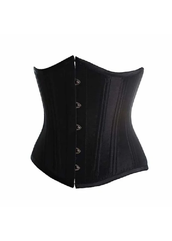 WTUB Black Taffeta Waist Training Corset