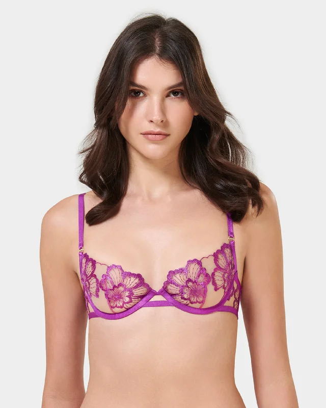 Catalina Bra Bright Violet/Sheer