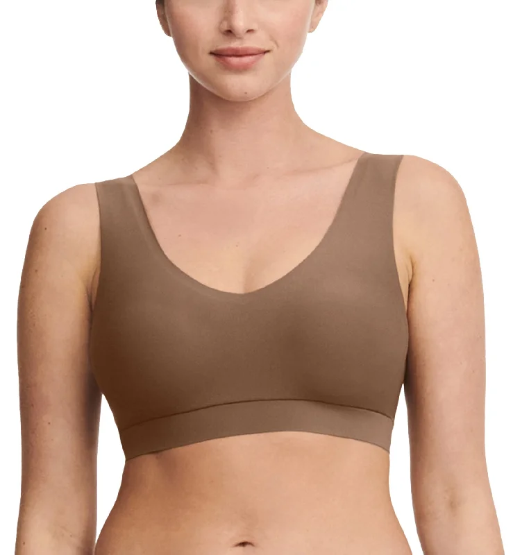 Chantelle Softstretch Padded V-Neck Bra Top (C16A10) - Cocoa