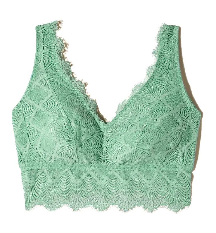 Cosabella Allure CURVY Plunge Bralette (ALLUR1322) - Ghana Green