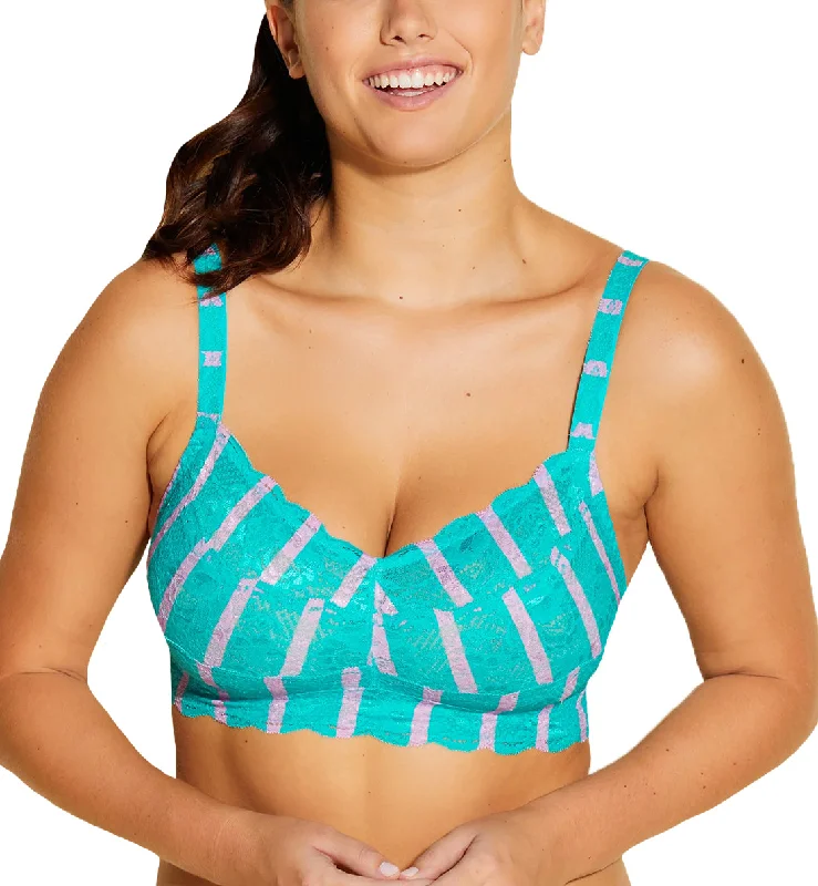 Cosabella Never Say Never Printed CURVY Sweetie Bralette (NEVEP1310) - Andaman Stripe