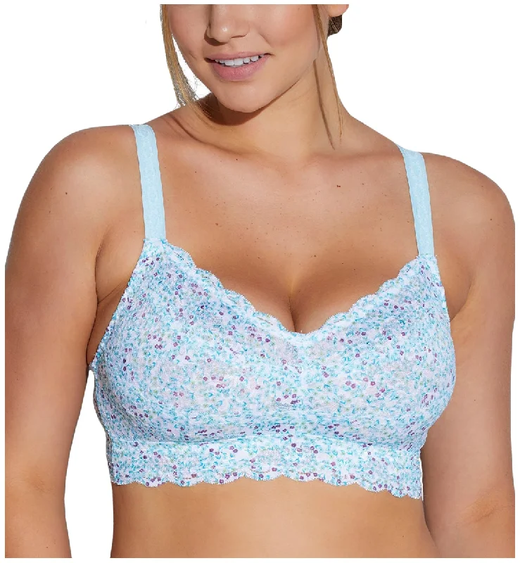 Cosabella Never Say Never Printed CURVY Sweetie Bralette (NEVEP1310) - Floral Blu Venezia