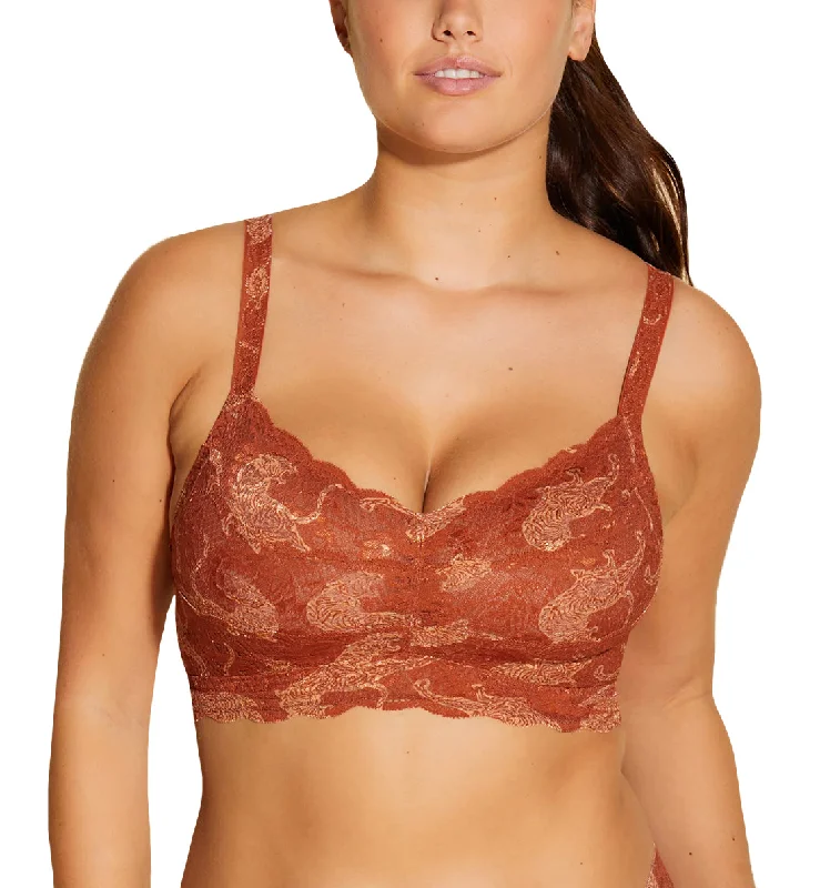 Cosabella Never Say Never Printed CURVY Sweetie Bralette (NEVEP1310) - Sahara Tiger