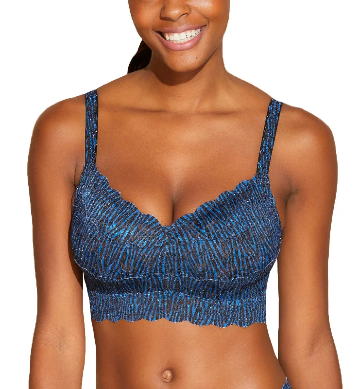 Cosabella Never Say Never Printed CURVY Sweetie Bralette (NEVEP1310) - Zebra Malawi