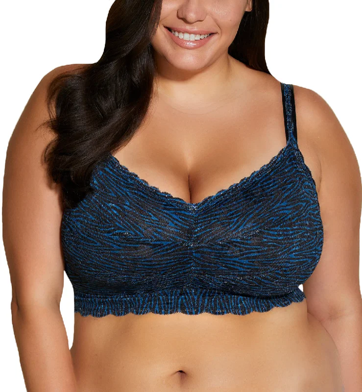 Cosabella Never Say Never Printed SUPER CURVY Sweetie Bralette (NEVEP1322) - Zebra Malawi