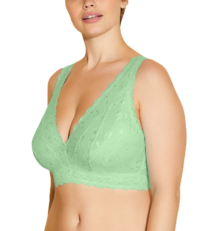 Cosabella Never Say Never SUPER CURVY Plungie Longline Bralette (NEVER1389) - Ghana Green