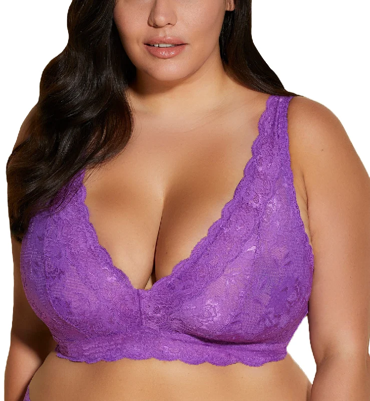 Cosabella Never Say Never Ultra CURVY Plungie Longline Bralette (NEVER1388) - Cyclamen