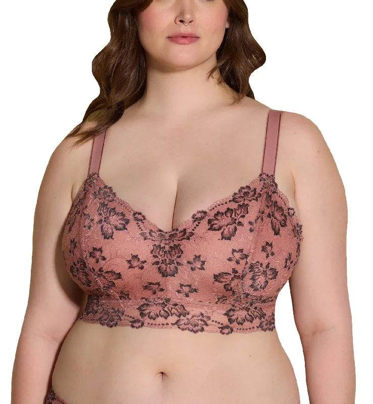 Cosabella Savona SUPER Curvy Longline Bralette (SAVON1386) - Tunisia/Black