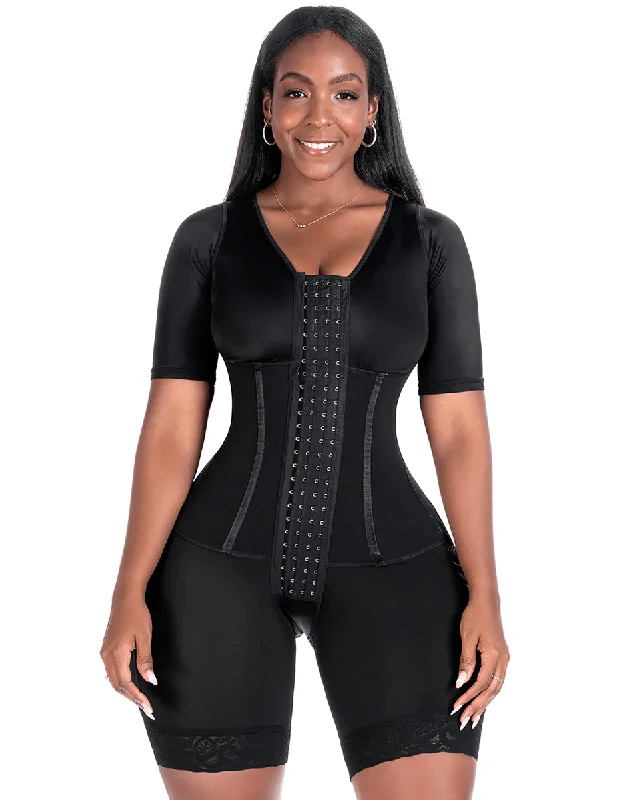 Final Sale Clearance Bling Shapers Colombian Fajas with Sleeves and Built-In Bra