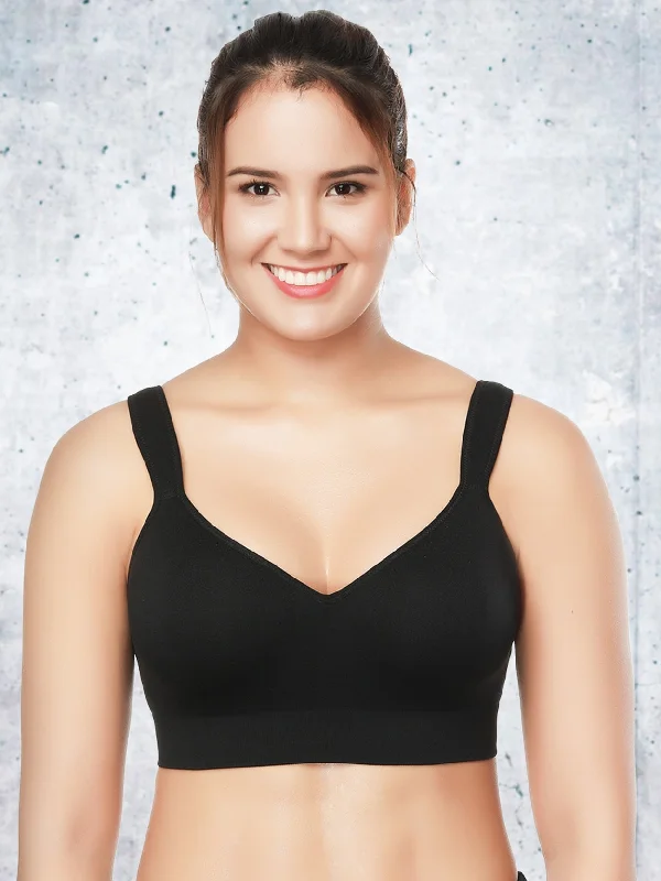 Full Coverage Seamless Yoga Sport Bras Black