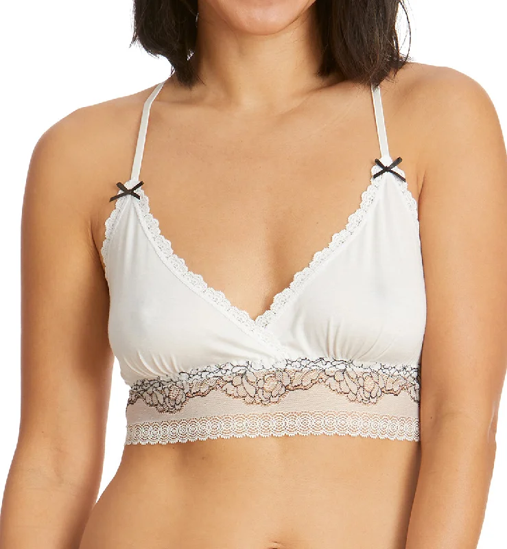 Hanky Panky Elena Jersey Triangle Bralette (637801) - Lily/Black