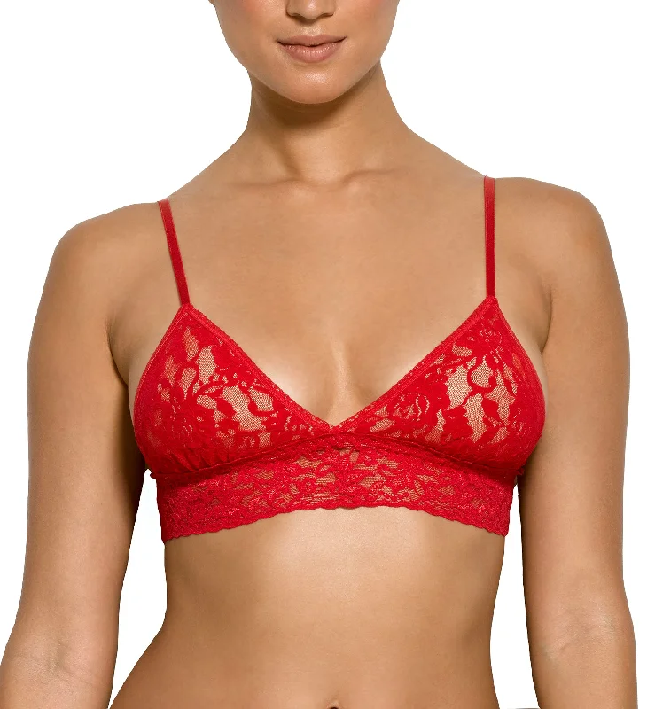 Hanky Panky Signature Lace Padded Triangle Bralette (487004) - Red