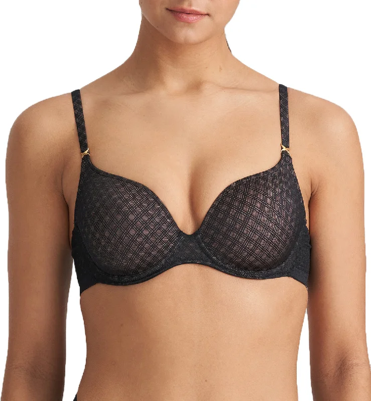 Marie Jo Channing Heart Shape Padded Underwire Bra (0122246) - Black