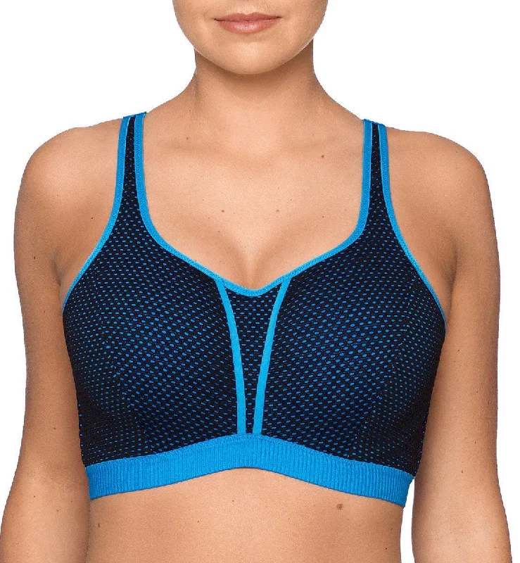 PrimaDonna Sport The Mesh Padded Underwire Sports Bra (6000216) - Blue Crush