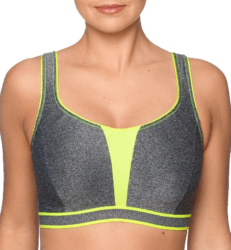 PrimaDonna Sport The Sweater Non-Padded Underwire Sports Bra (6000110) - Cosmic Grey