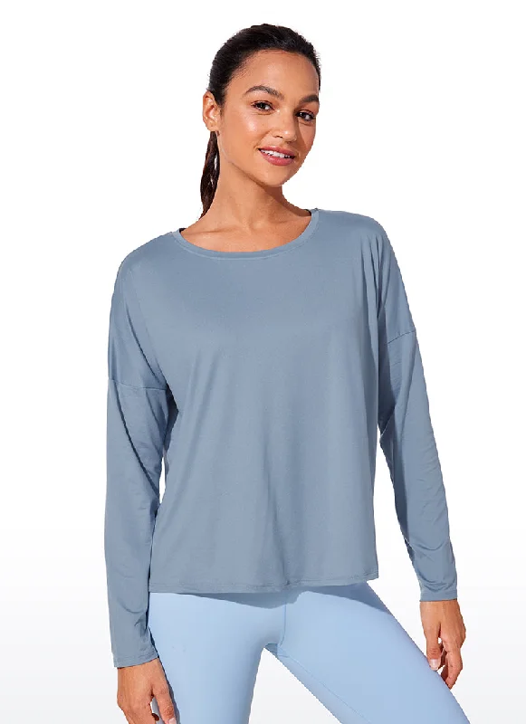 UPF 50+ Lightweight Heather Cropped Long Sleeves